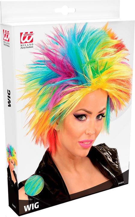 Produktbild Widmann Regenbogenfarbige Punk Perücke
