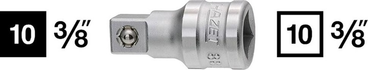 Produktbild HAZET Verlängerung 8821-1 ∙ Vierkant10 mm (3/8 Zoll) ∙ Vierkant 10 mm (3/8 Zoll)