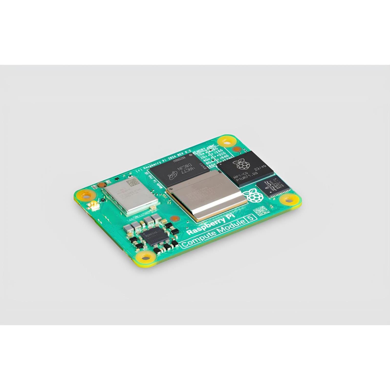 Raspberry Pi Compute module 5 / 2GB (WiFi = yes) (Stockage eMMC: Lite 0GB), Entwicklungsboard + Kit