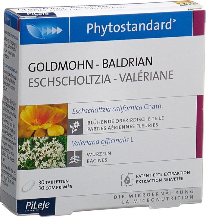 Produktbild Phytostandarts Goldmohn-Baldrian Tablette (30 Stück, Tabletten, 35 g)
