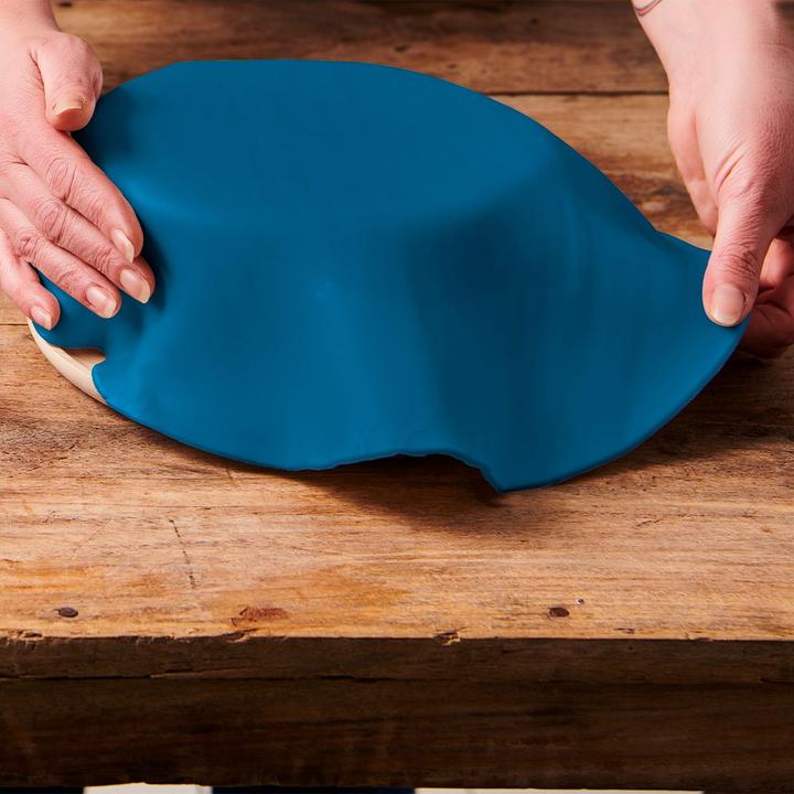 Actual product image FunCakes Sugar Paste Rolled Out - Denim Blue 430gr (1 x)