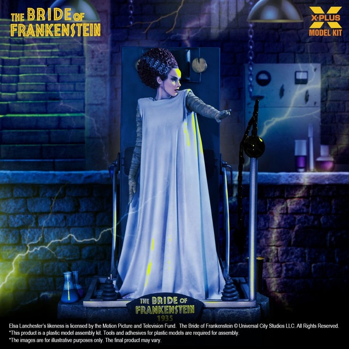 Produktbild X-Plus Frankensteins Braut Plastic Model Kit 1/8 Bride of Frankenstein 21 cm