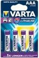 Actual product image Varta ULTRA Lithium (4 pcs., AAA, 1100 mAh)