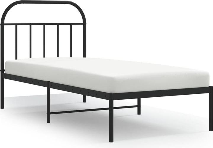 Image du produit VidaXL Bettgestell mit Kopf- und Fussteil Metall Weiss 200x200 (200 x 200 cm)