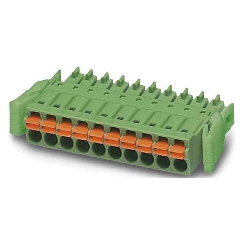 Phoenix Contact Stiftgehäuse-Kabel FMC Polzahl Gesamt 10 Rastermass: 3.5 mm 1952102 50 St., Elektronikkabel + Stecker, Grün