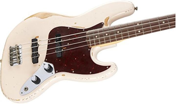 Image du produit Fender Flea Signature Jazz Bass Roadworn Shell Pink (Basse électrique, Aulne (corps), Érable (manche), Palissandre (touche))