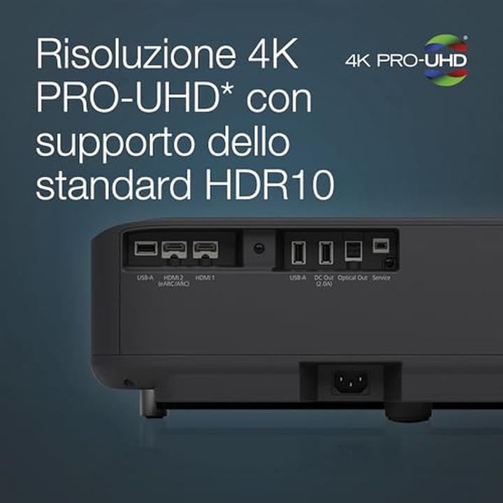 Immagine prodotto Epson EH-LS650B (4K, 3600 lm, 0.25 - 0.62 : 1)