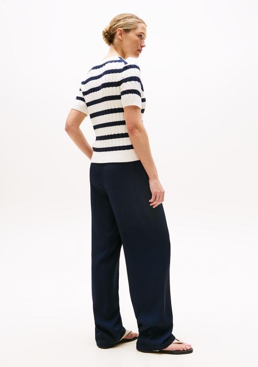 Produktbild Tommy Hilfiger Kabelkurzarmpullover (L)