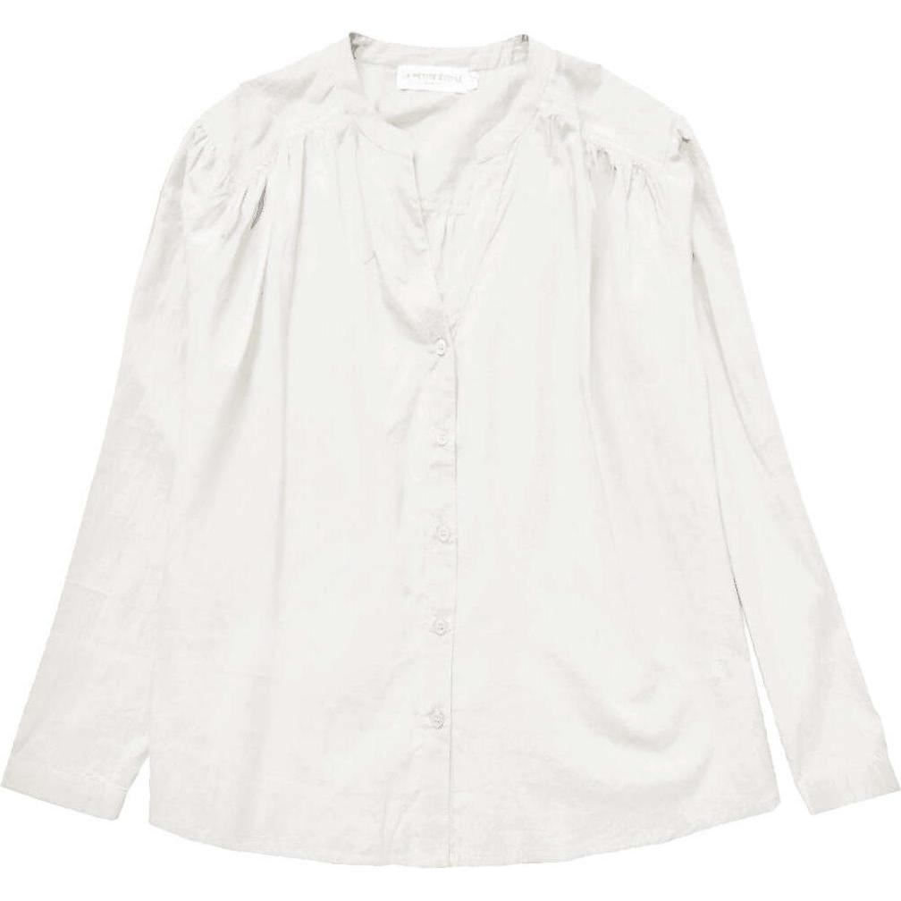 La Petite Étoile, Damen, Bluse, damenbluse bolia, Weiss, (38)