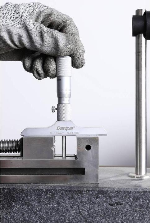 Image du produit Dasqua Micromètre de profondeur avec tige remplaçable, 0 à 25 mm