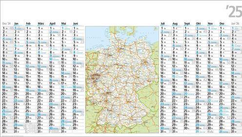 Bühner Planner murale 150g/mq 114x64cm nero rosso (Nessuna rilegatura, Tedesco)