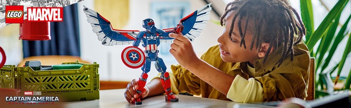 Immagine prodotto LEGO Nuova figura da costruzione di Capitan America (76296, LEGO Marvel)