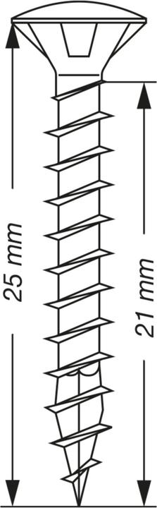 Actual product image Spax Linsenmultikopf Bremsrippen Z2 Vollgewinde Wirox (1000 Screws per piece)