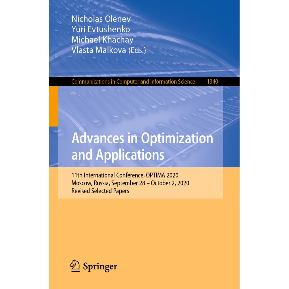 Advances in Optimization and Applications, Fachbücher von Michael Khachay, Yuri Evtushenko, Nicholas Olenev, Vlasta Malk...
