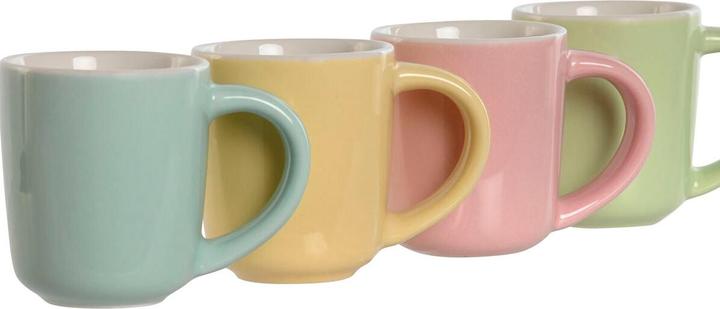 Actual product image Esprit Satz von Kaffeetassen Home Gelb Blau grün Rosa Porzellan 90 ml 4 Stücke (90 ml, 4 x)
