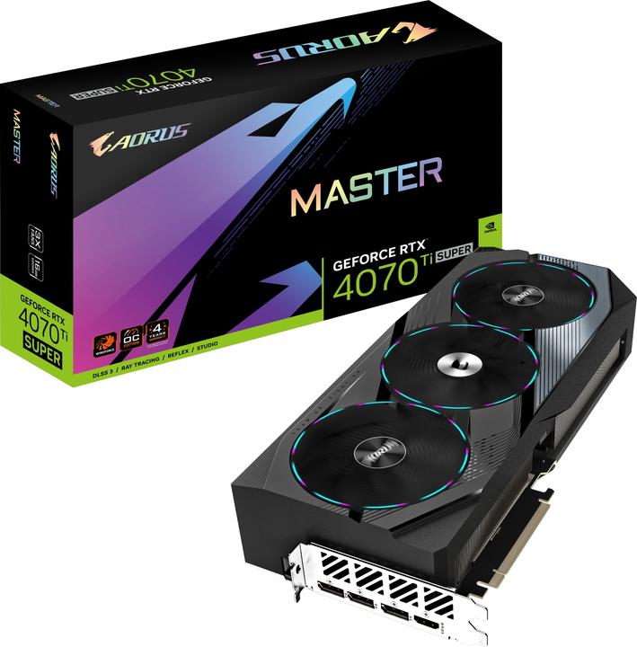 Actual product image Gigabyte AORUS GeForce RTX 4070 Ti SUPER MASTER (16 GB)