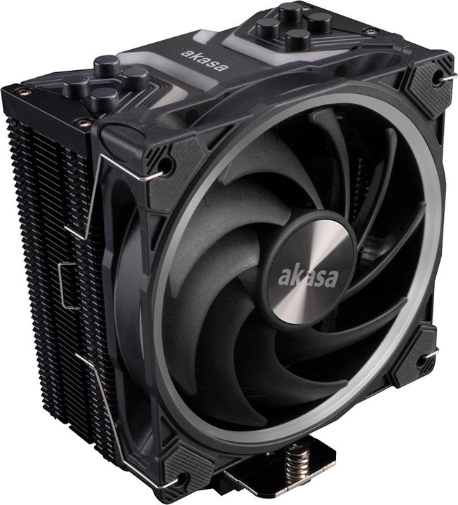 Akasa Soho H4 Plus Processor Air cooler Black 1 pc(s) (153.60 mm)