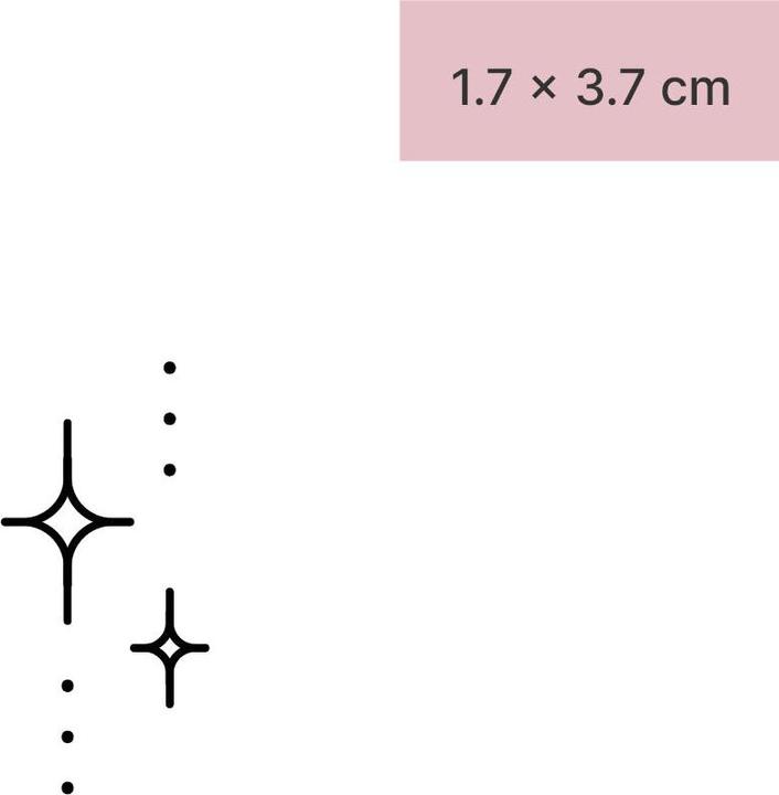 Produktbild minink Temporäres Tattoo – Kunstvolle Sternenkreuze