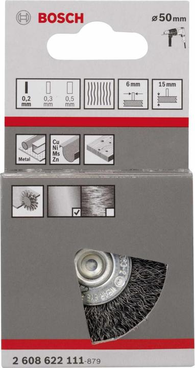 Produktbild Bosch Professional Zubehör PRO Metal clean Scheibenbürste, gerader Schaft, 50 x 0,2 mm
