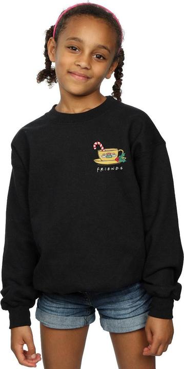 Actual product image Friends Girls Christmas Coffee Mug Breast Print Sweatshirt (128)