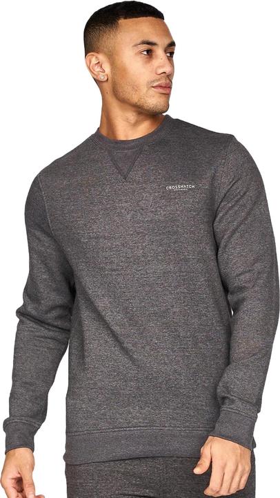 Actual product image Crosshatch Mens Traymax Crew Neck Sweatshirt (Pack of 2) (XXL)
