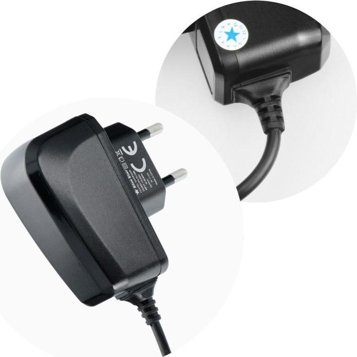 Actual product image Cable Blue Star BLUE STAR LITE travel charger 2A 10W with cable Micro USB TFK-TC-1095B black (10 W)