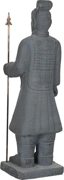 Actual product image Esprit Decorative Figure Home Grey Golden Oriental Warrior 35 x 32 x 118 cm