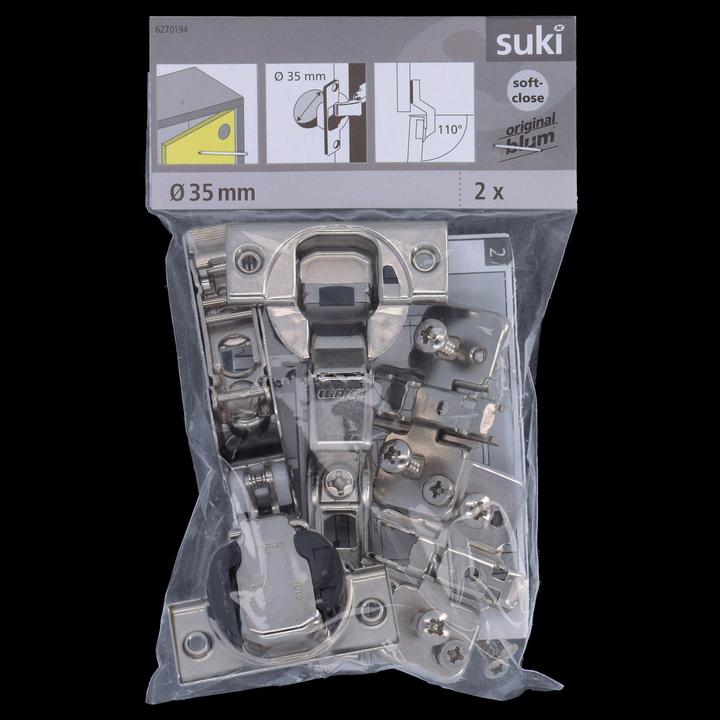 Produktbild Blum HINGE INNER CLIP SOFT CLOSE D35 110° 2PC
