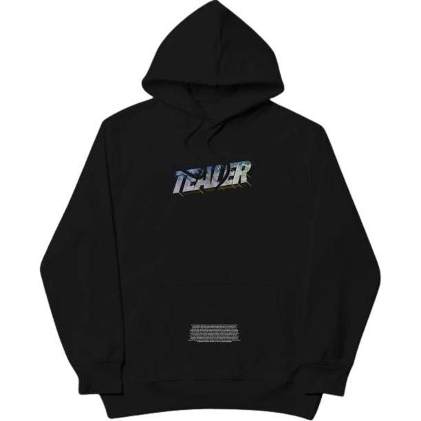 Tealer, Herren, Pullover, kapuzenpulli digital garden, Schwarz, (XL)