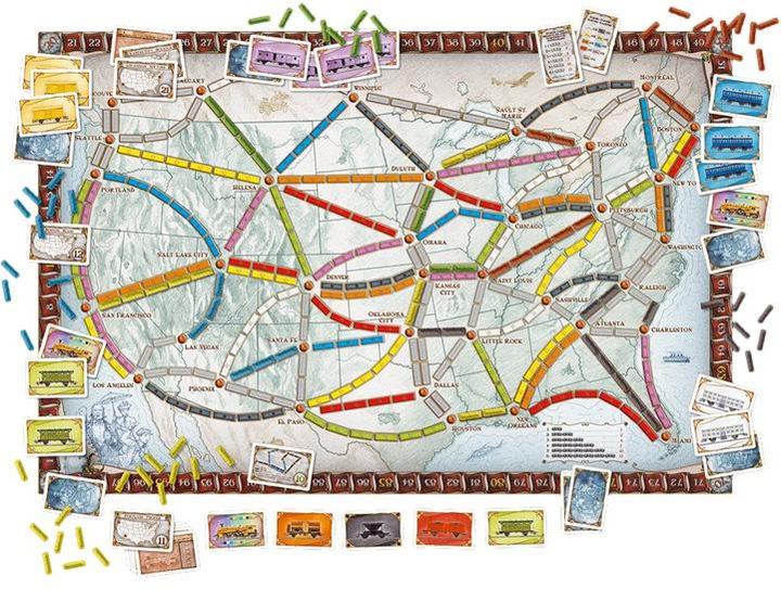 Image du produit Enigma Ticket to Ride - USA (Nordic) (DOW7201S) (Anglais, 2 - 5 Joueur)