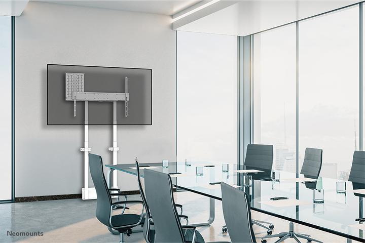 Immagine prodotto Neomounts Supporto da parete motorizzato con scatola di immagazzinaggio da 10 cm Ruote VESA 100x100 fino a (110 kg, 55" - 100")