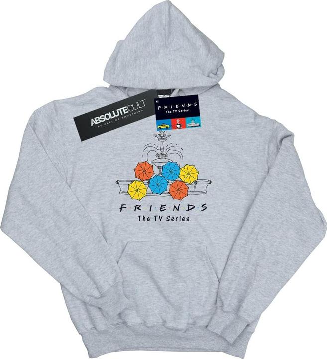 Actual product image Friends Girls Fountain And Umbrellas Hoodie (140, 146)
