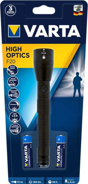 Produktbild Varta Taschenlampe High Optics 3W (1.80 cm, 180 lm)