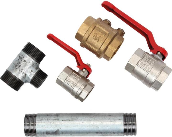 Floraworld Testa della pompa doppia 400 mm AG 1 1/4 di pollice laterale 1 pollice