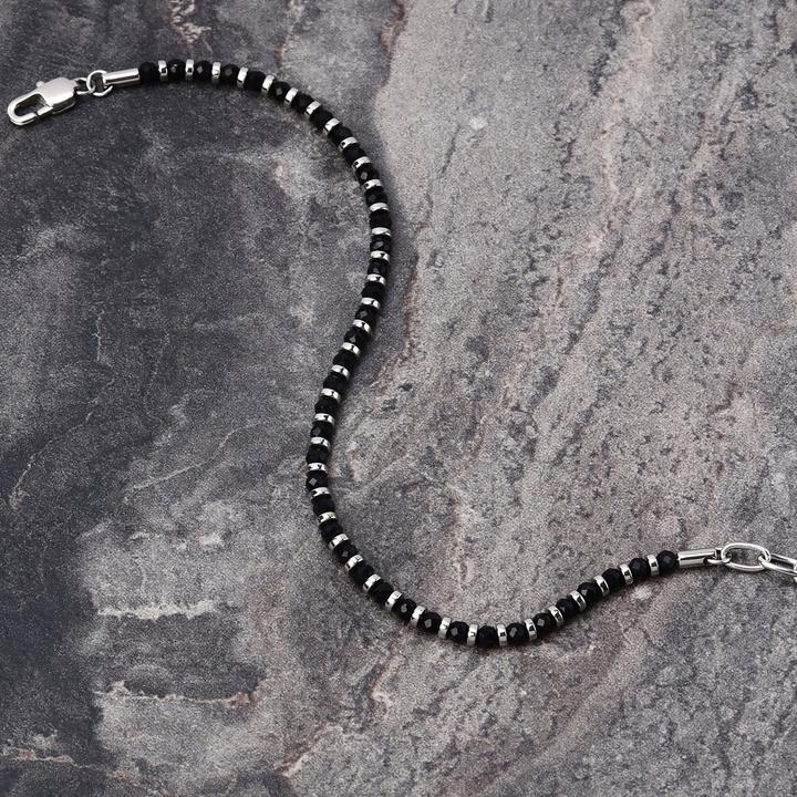 Immagine prodotto Morellato Bracciale da uomo con perline e agata Pietre S1733 (Acciaio inossidabile)