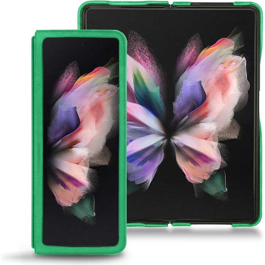 Noreve Lederschutzhülle (Samsung Galaxy Z Fold3), Smartphone Hülle, Grün