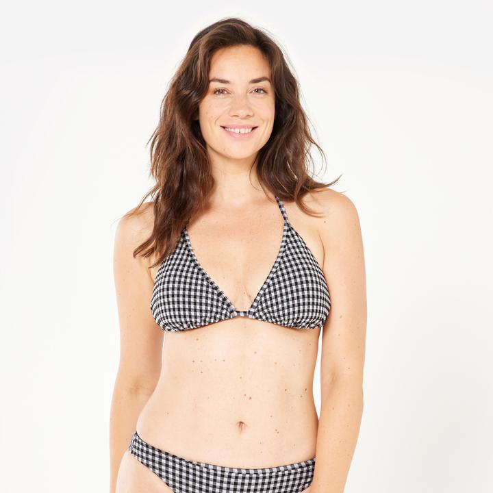 Actual product image Olaian Triangle structured polyester bikini top (40, 42)
