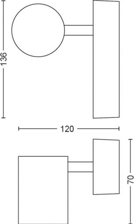 Actual product image Philips Hue Adore Basis BT (350 lm, GU10)