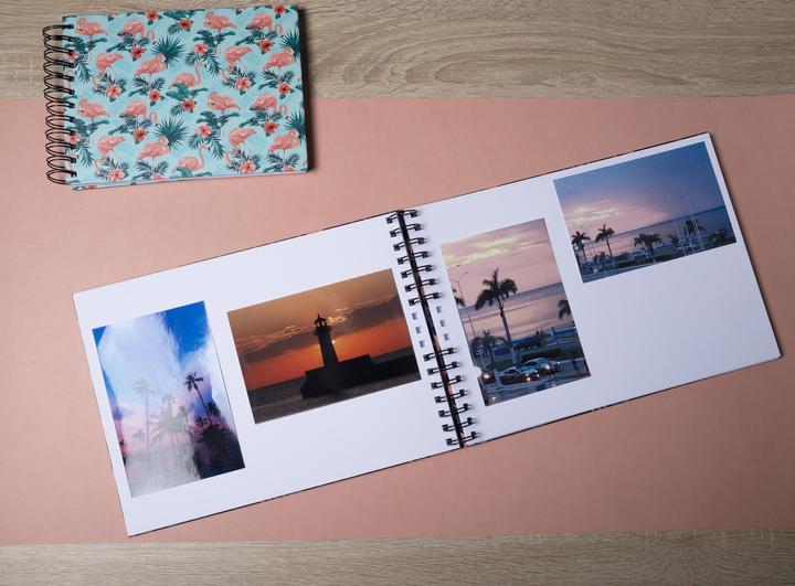 Actual product image Exacompta Wireb album 50p. whi te 32x22cm FLAMINGO (32 x 22 cm)