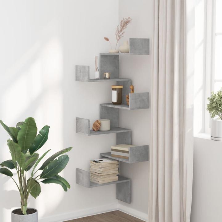 Actual product image VidaXL Corner wall shelf (45 x 45 x 147 cm)