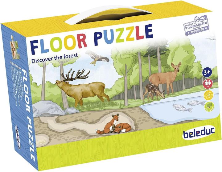 Image du produit Beleduc Puzzle de sol Découvre la forêt (40 pièces)