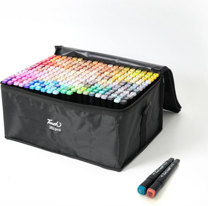 Actual product image Hermex Doppelspitz-Filzstifte (Black, Colored, 6 mm, 262 x)