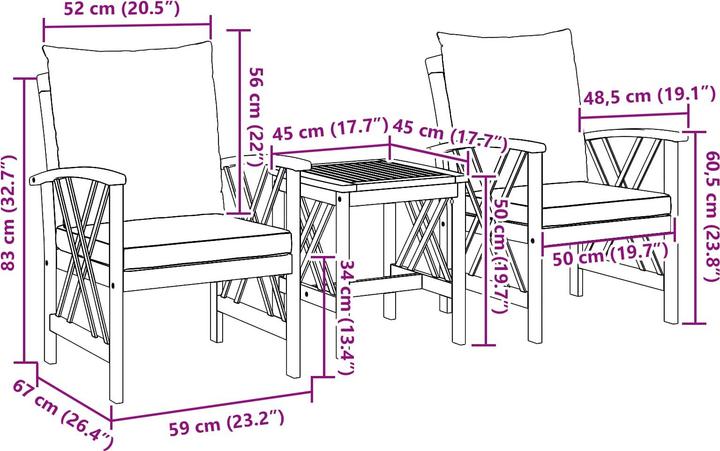 Actual product image vidaXL Eileen