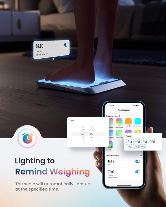 Produktbild Renpho Intelligente Bluetooth Körperfettwaage (180 kg)