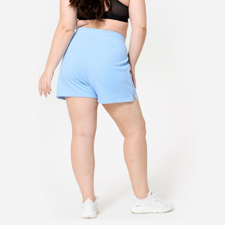 Produktbild Domyos Shorts Damen mit Tasche - blau (XS)