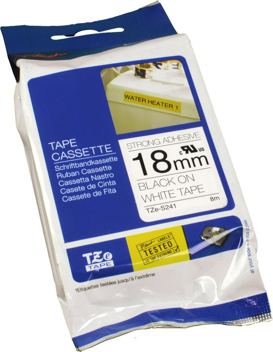 Produktbild Brother Tze-S241 (1.80 cm, Weiss, Schwarz)