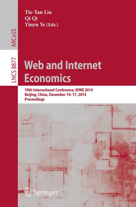 Web and Internet Economics (Englisch, 2014)