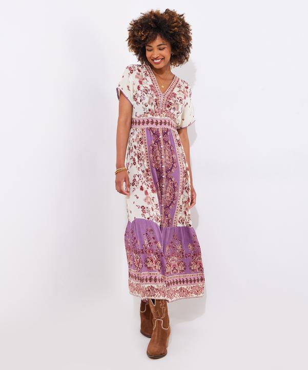 Actual product image Joe Browns Floral Border Print Maxi Dress (36)