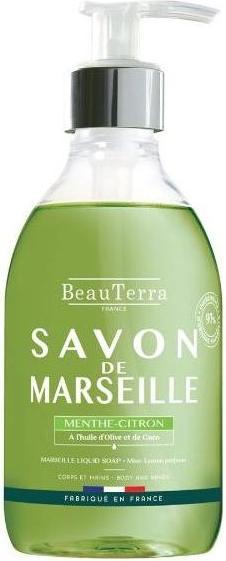 Produktbild BeauTerra Flüssigseife Marseille Minze-Zitrone (Flüssigseife, 1000 ml)