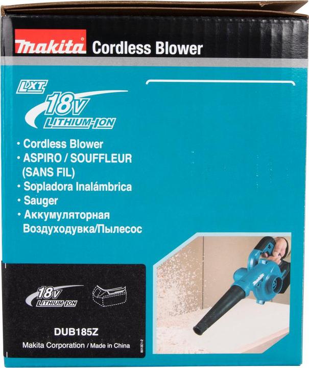 Actual product image Makita DUB185Z (Rechargeable battery operated, Leaf blower)